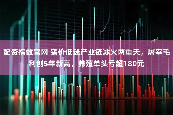 配资指数官网 猪价低迷产业链冰火两重天，屠宰毛利创5年新高，养殖单头亏超180元